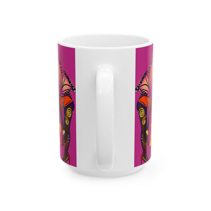 Mug — "Don't Chase Attraction" Colorful Butterfly Ceramic Coffee Mug (11oz/15oz)