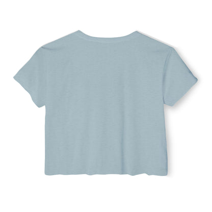Festival Crop Top – "Holistic Hoochie University" Retro Pinup Graphic
