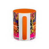 Coffee Mug — "My Life Is a Ritual" Neon Buddha Art Mug