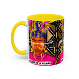 Coffee Mug — "My Life Is a Ritual" Neon Buddha Art Mug