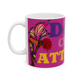 Mug — "Don't Chase Attraction" Colorful Butterfly Ceramic Coffee Mug (11oz/15oz)