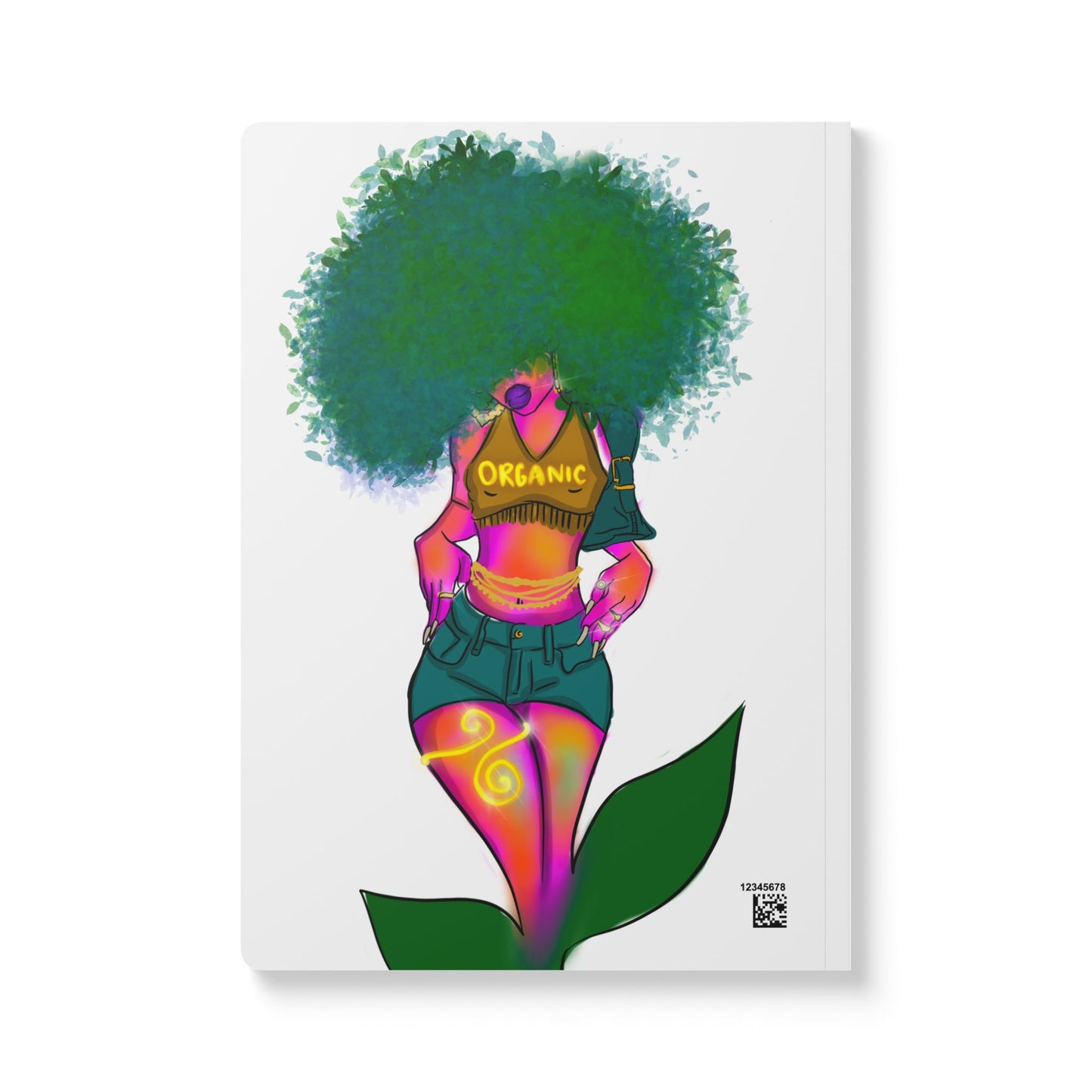 Holistic Hoochie University Softcover Journal — Afro-Goddess Affirmation Notebook