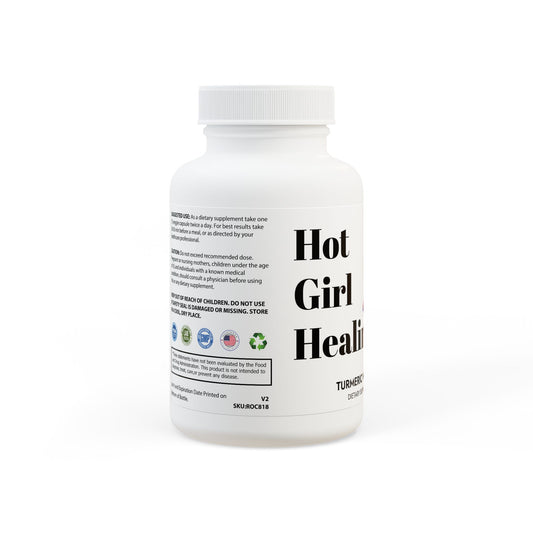 HOT GIRL HEALING Turmeric with BioPerine® (Black Pepper Fruit Extract) Supplement (60 Capsules)