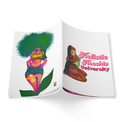 Holistic Hoochie University Softcover Journal — Afro-Goddess Affirmation Notebook