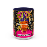 Coffee Mug — "My Life Is a Ritual" Neon Buddha Art Mug