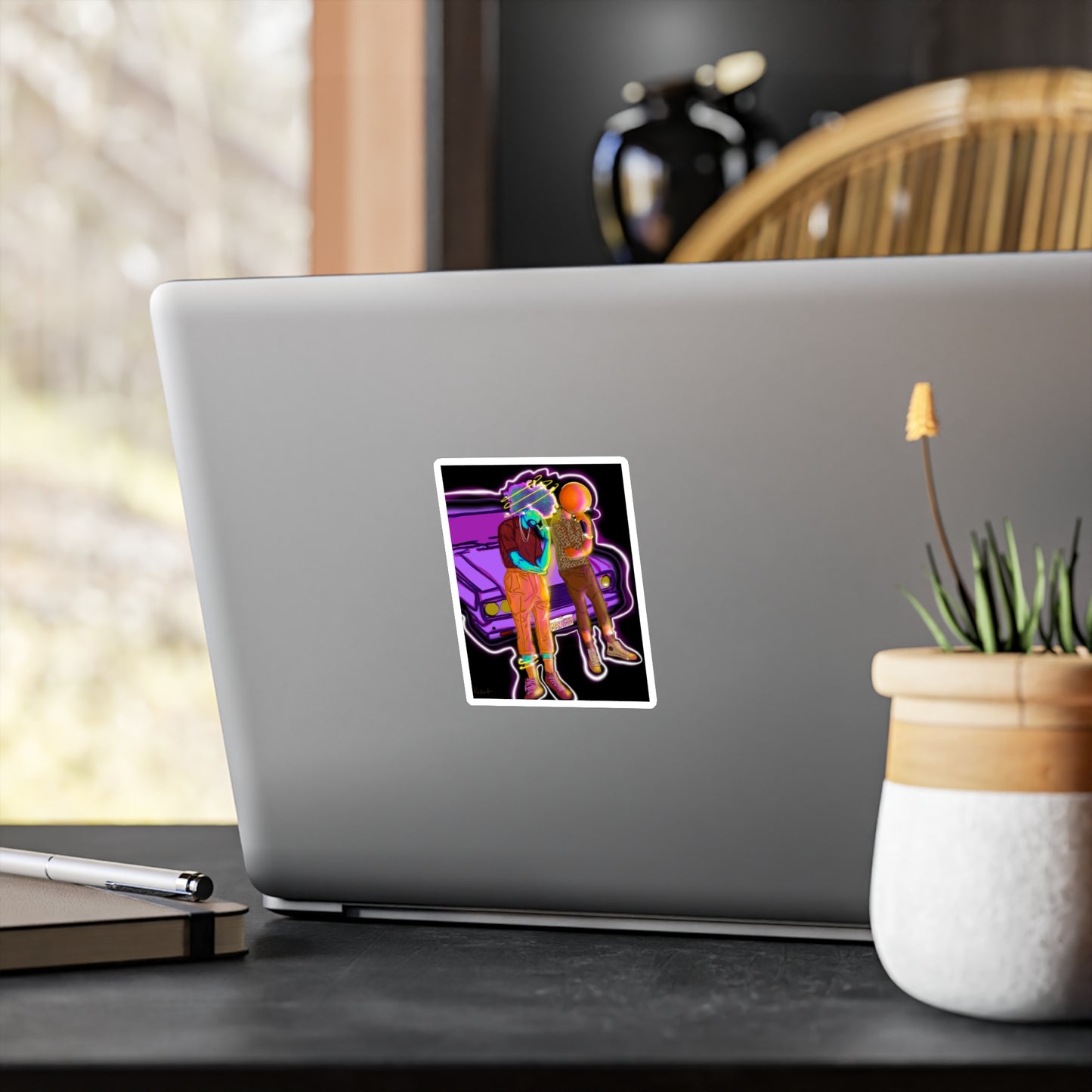 Cosmic homies kid cut sticker