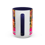 Coffee Mug — "My Life Is a Ritual" Neon Buddha Art Mug