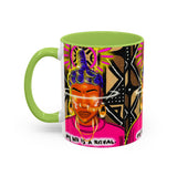 Coffee Mug — "My Life Is a Ritual" Neon Buddha Art Mug
