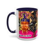 Coffee Mug — "My Life Is a Ritual" Neon Buddha Art Mug