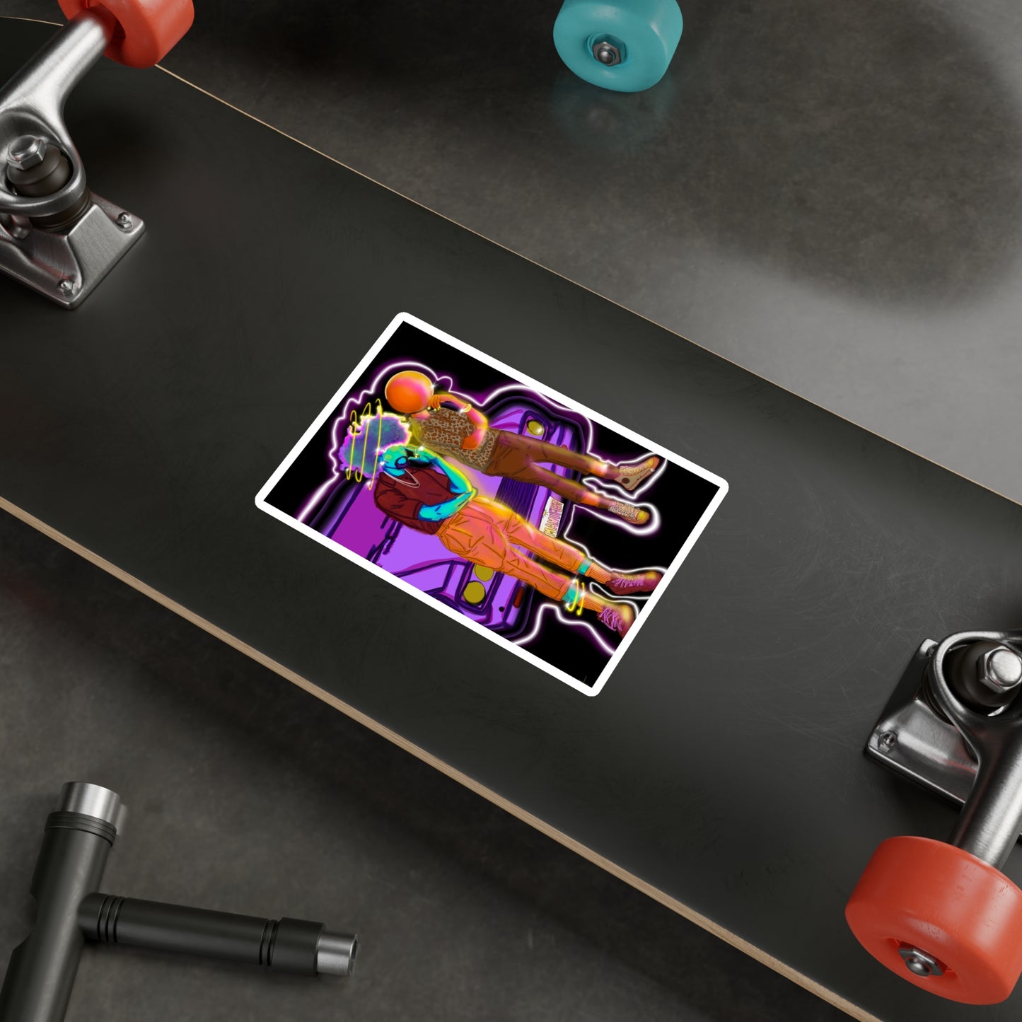 Cosmic homies kid cut sticker