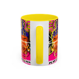 Coffee Mug — "My Life Is a Ritual" Neon Buddha Art Mug