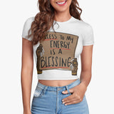 753. Women's Fitted Crop Top Tee