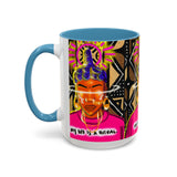 Coffee Mug — "My Life Is a Ritual" Neon Buddha Art Mug