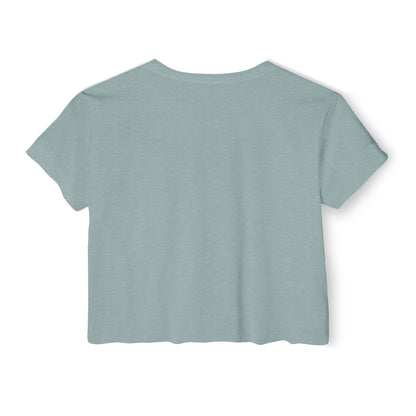 Festival Crop Top – "Holistic Hoochie University" Retro Pinup Graphic