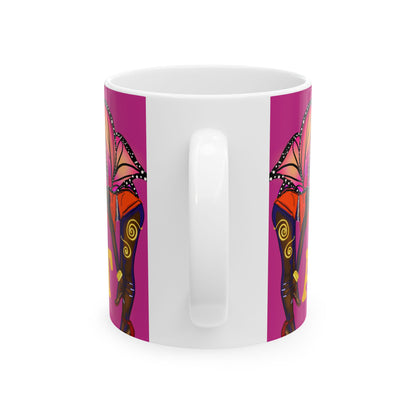 Mug — "Don't Chase Attraction" Colorful Butterfly Ceramic Coffee Mug (11oz/15oz)