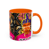 Coffee Mug — "My Life Is a Ritual" Neon Buddha Art Mug