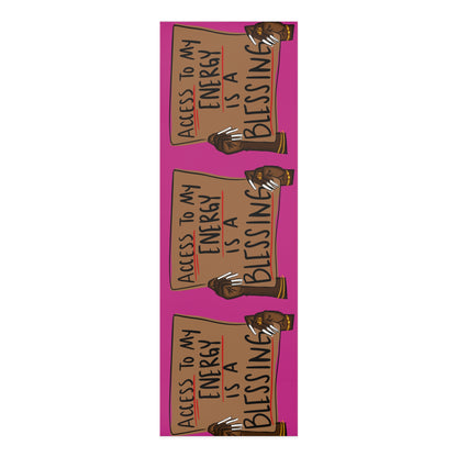 Yoga Mat — “Access to My Energy Is a Blessing” Inspirational Foam Yoga Mat