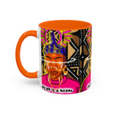 Coffee Mug — "My Life Is a Ritual" Neon Buddha Art Mug