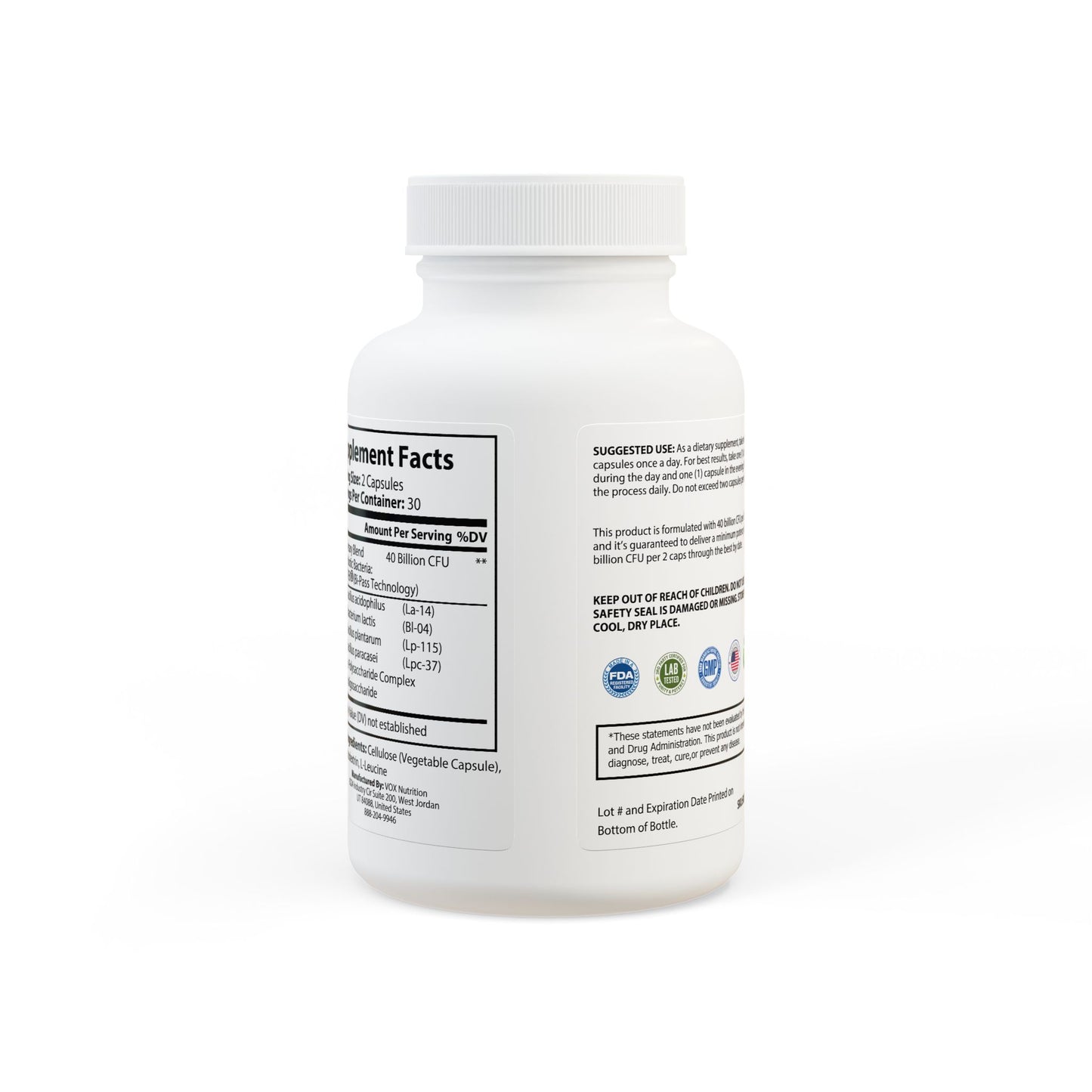 GUT RIGHT COOCHIE TIGHT Plant based Probiotics Supplement (60 Capsules)