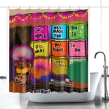 Shine w your light . Quick-drying Shower Curtain