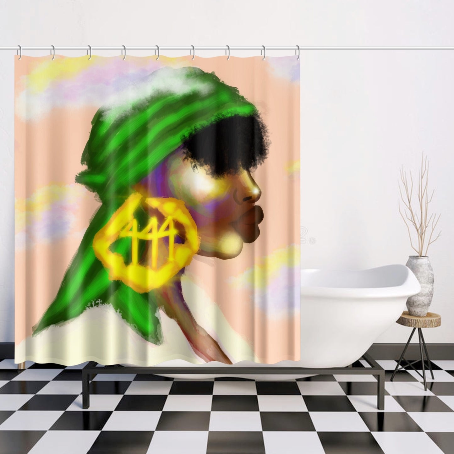 444. Quick-drying Shower Curtain