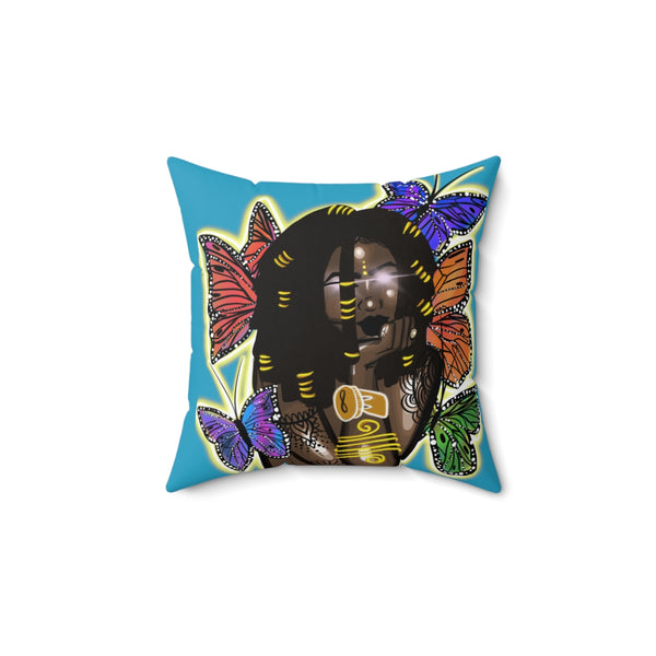 Faux Suede Square Pillow