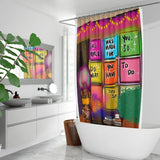 Shine w your light . Quick-drying Shower Curtain