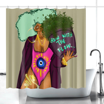 Flow. Quick-drying Shower Curtain