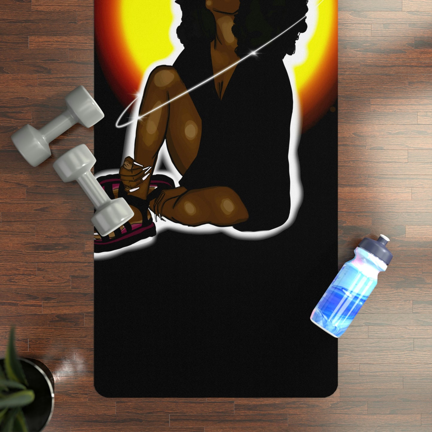 worry less yoga mat