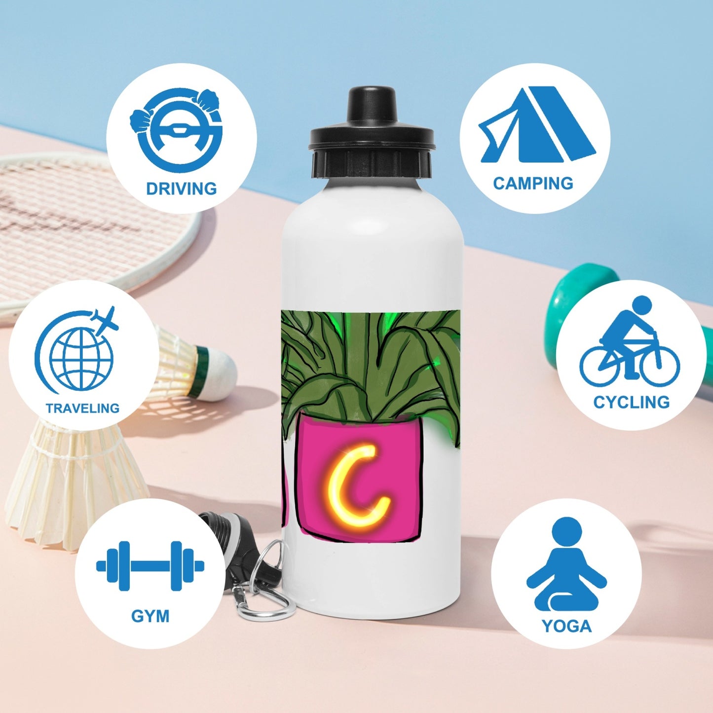 G.P.C Stainless Steel Sports Bottle