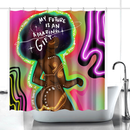 Gift . Quick-drying Shower Curtain