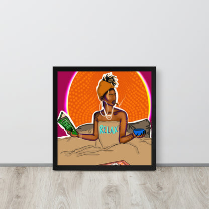 Relax Framed poster
