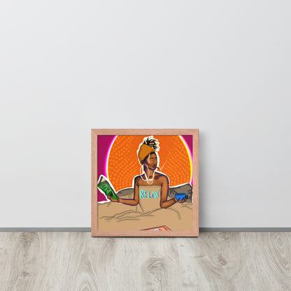 Relax Framed poster