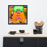 Framed photo paper poster