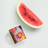 Shifting White glossy mug
