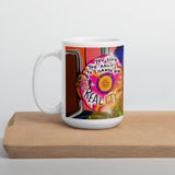Shifting White glossy mug
