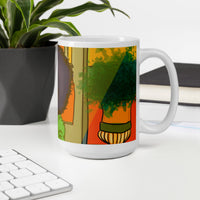 Shifting White glossy mug